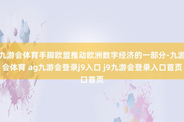 九游會體育手腳歐盟推動歐洲數(shù)字經(jīng)濟的一部分-九游會體育 ag九游會登錄j9入口 j9九游會登錄入口首頁